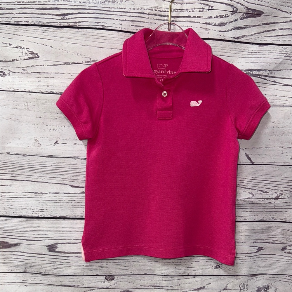 Vineyard Vines Kids Fuchsia Polo Shirt Size 2T